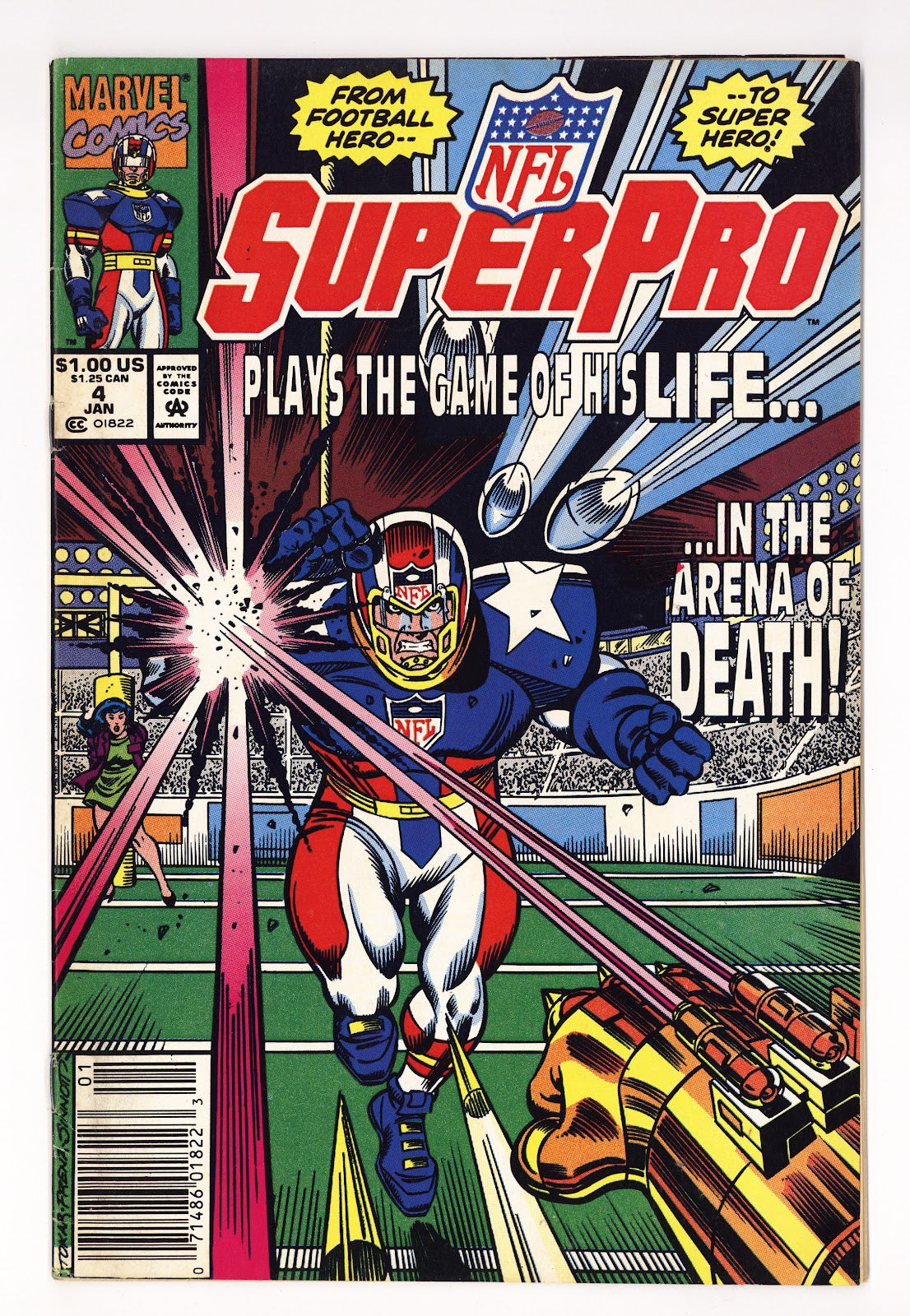 NFL Superpro   4  Low Grade   (1992)   Newsstand  