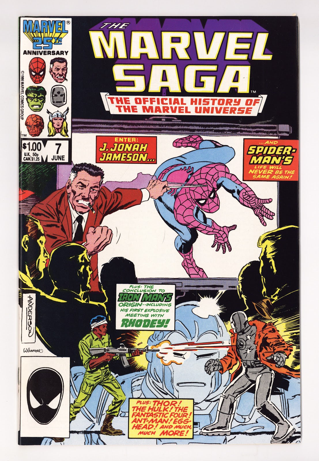 The Marvel Saga the Official History of the Marvel Universe 7 High Grade (1986) Direct 