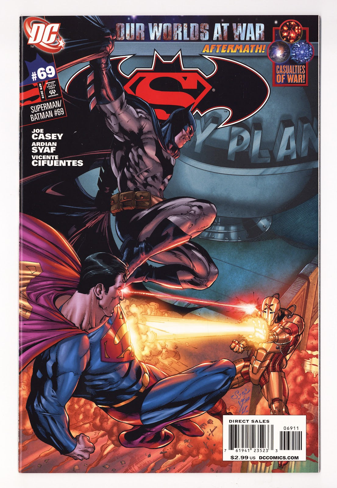 Superman / Batman   69  High Grade   (2010)   Direct Sales  