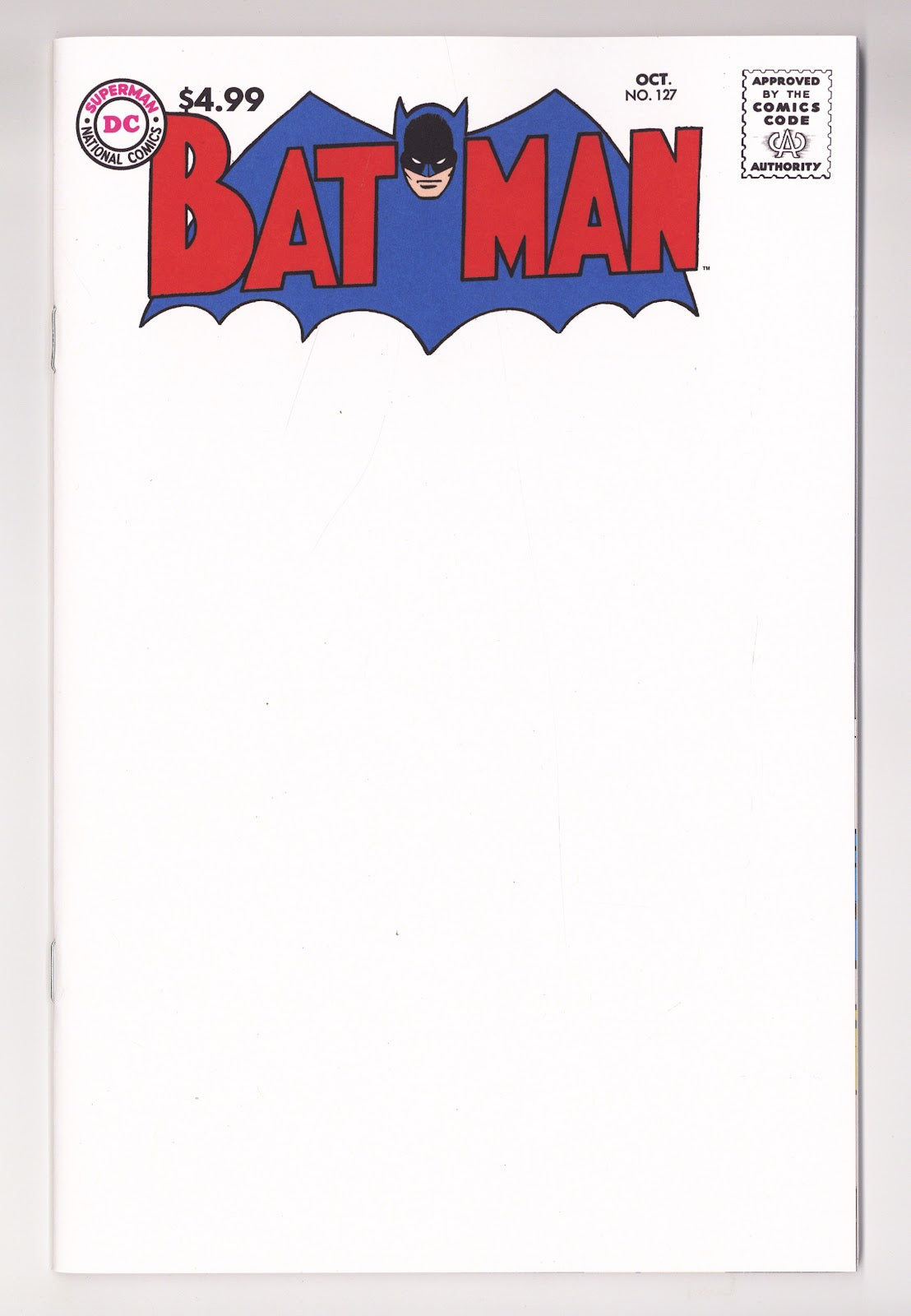 Batman Vol 4 127 Facsimile Blank Variant (2026)