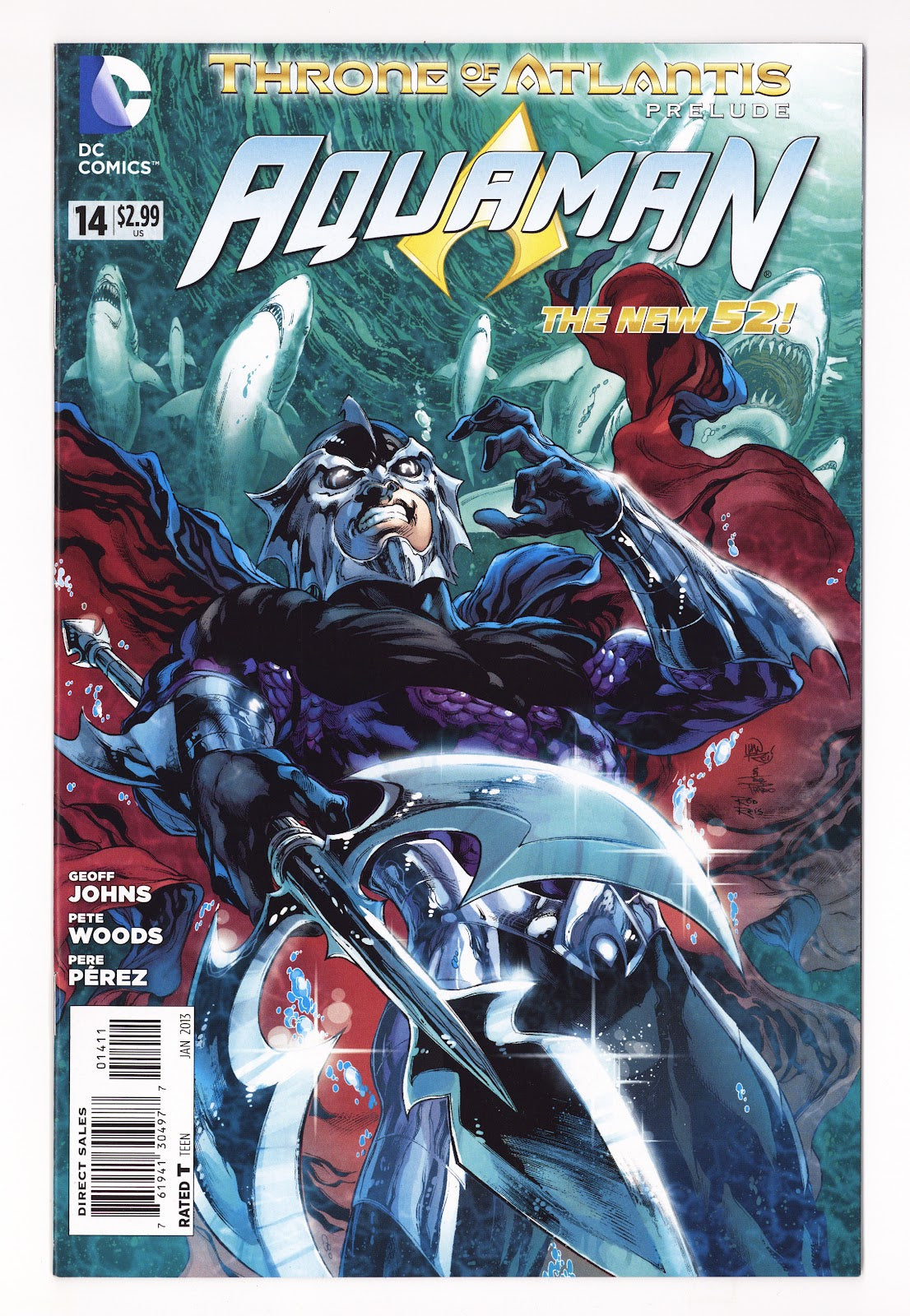 Aquaman Vol 7 14 High Grade (2013) Direct Sales 
