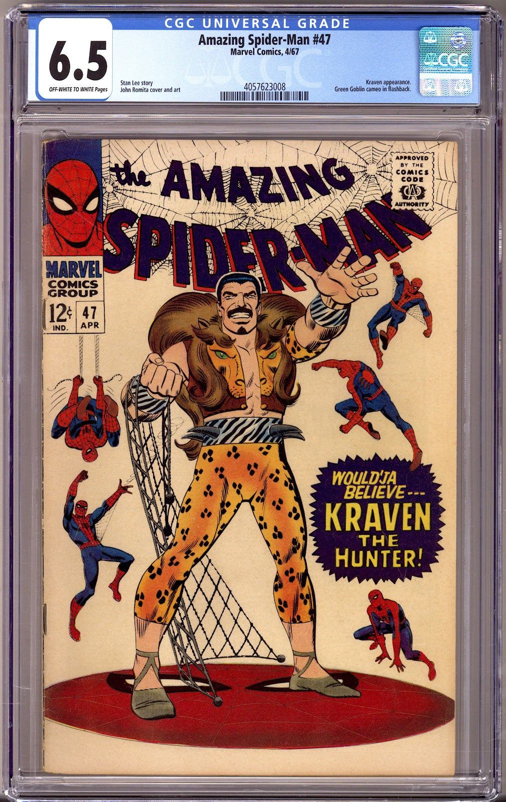 The Amazing Spider-Man Vol 1 47 CGC 6.5 (FN+) (1967) 