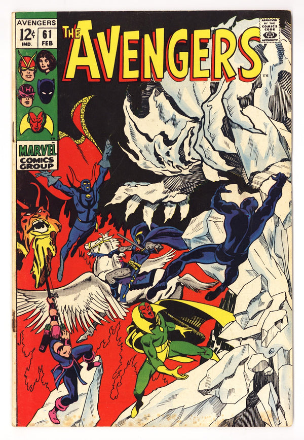 The Avengers Vol 1 61 FN- (5.5) (1969)
