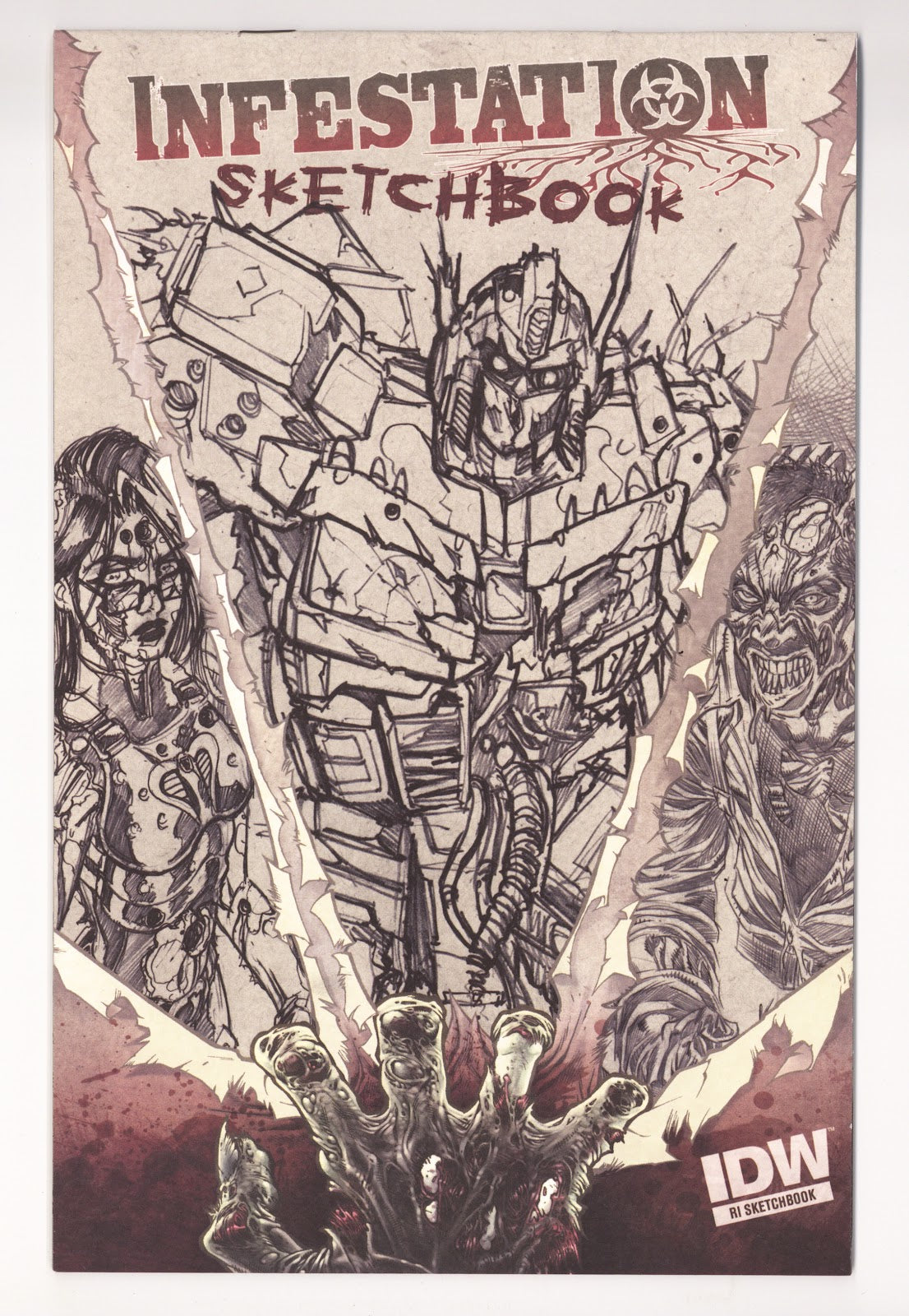 Infestation Sketchbook   [nn]  High Grade   (2011) Prime   Variant