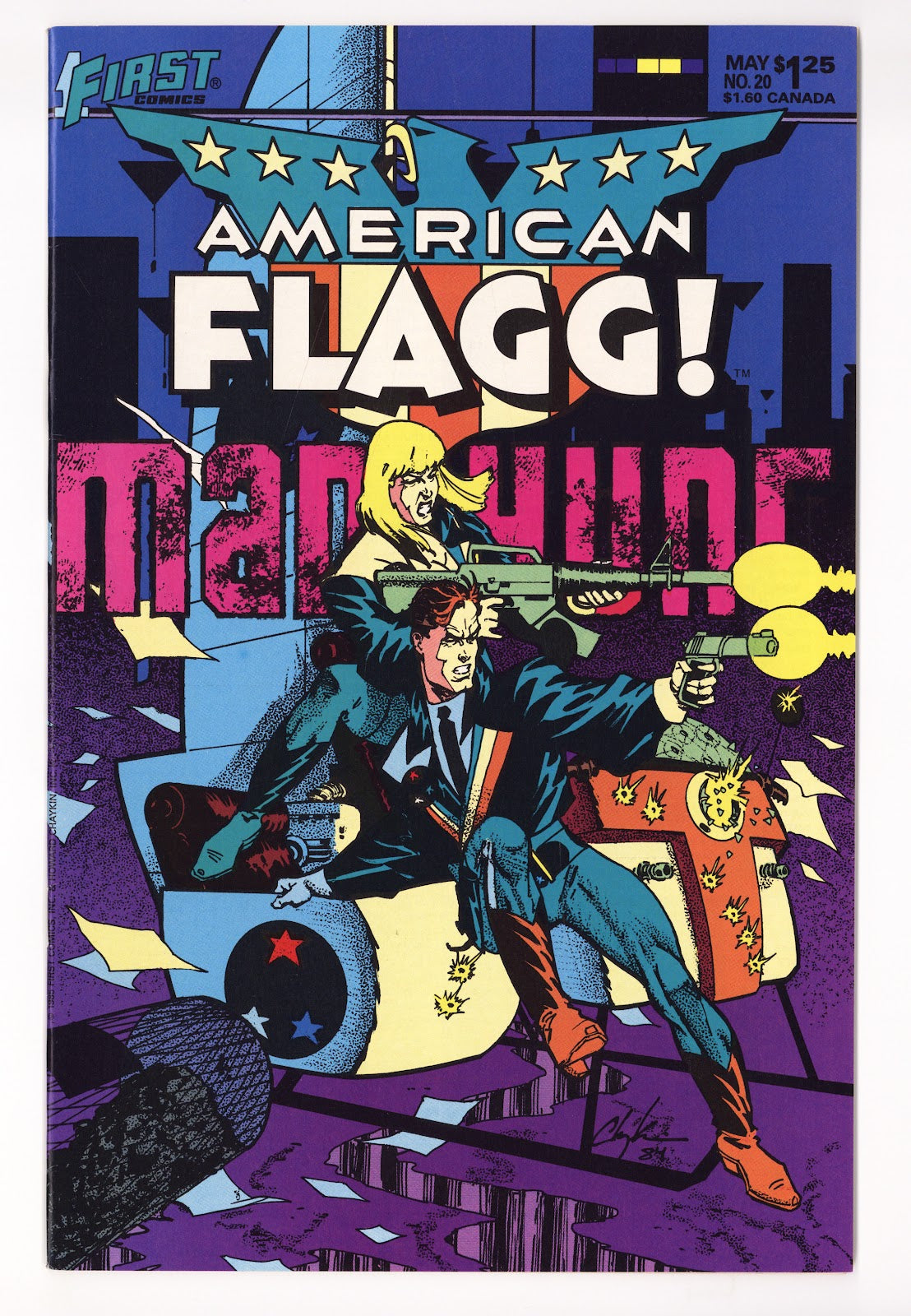 American Flagg! Vol 1 20 Mid Grade (1985) 