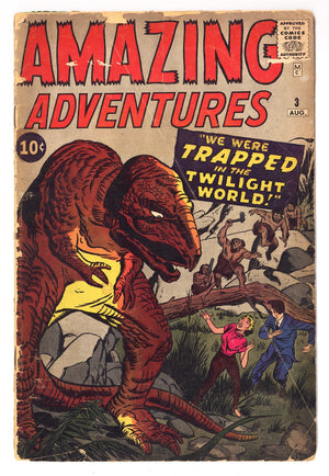 Amazing Adventures Vol 1 3 PR (0.5) Spine Split (1961)