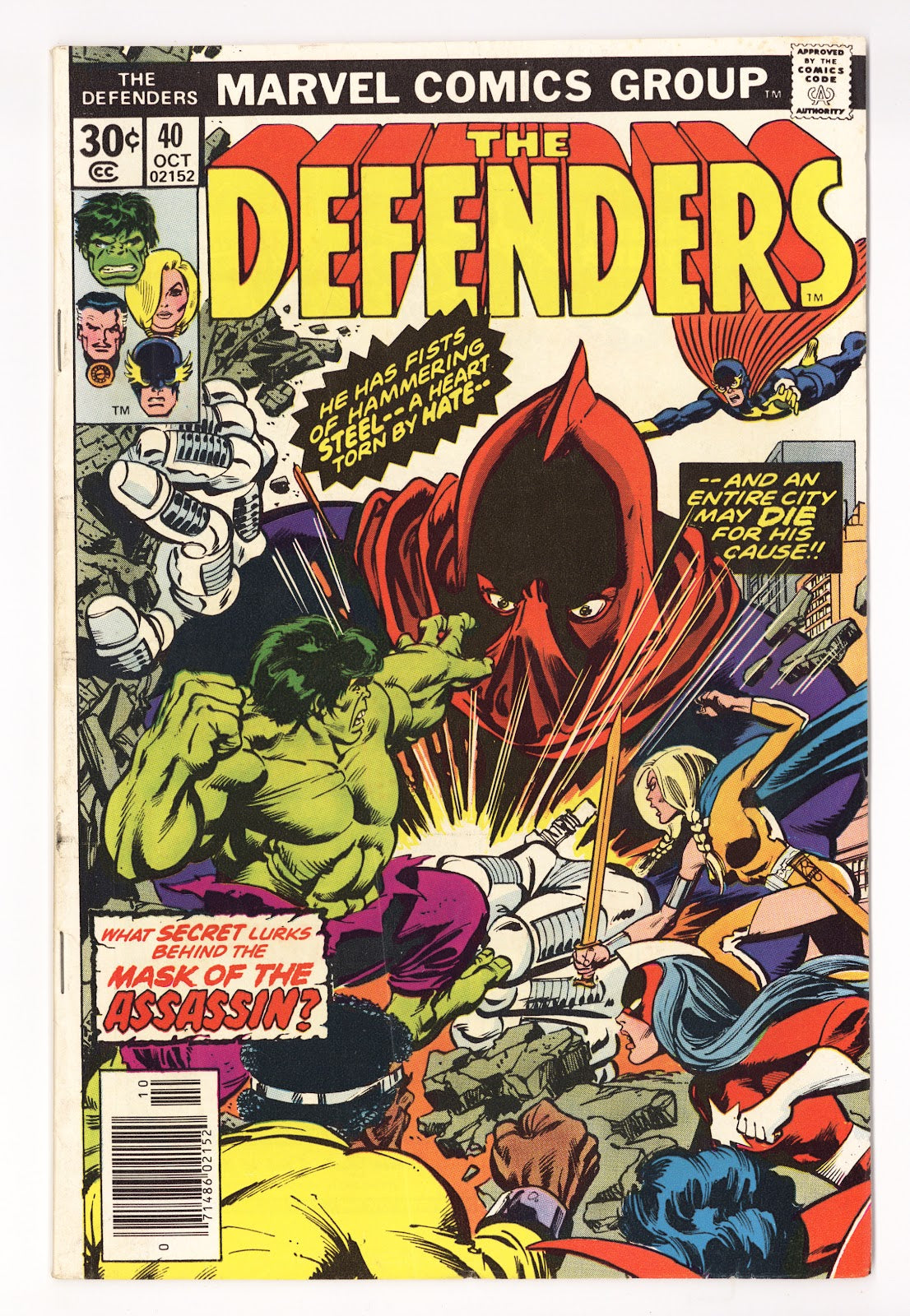 The Defenders Vol 1 40  Low Grade   (1976)   Regular Edition  