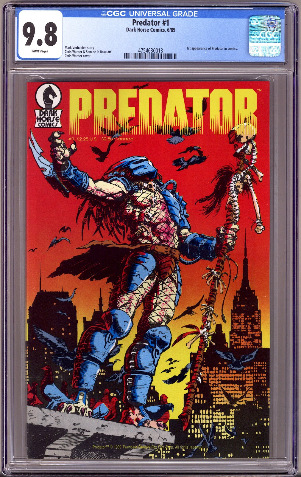 Predator Vol 1 1 CGC 9.8 (NM/M)   (1989)     