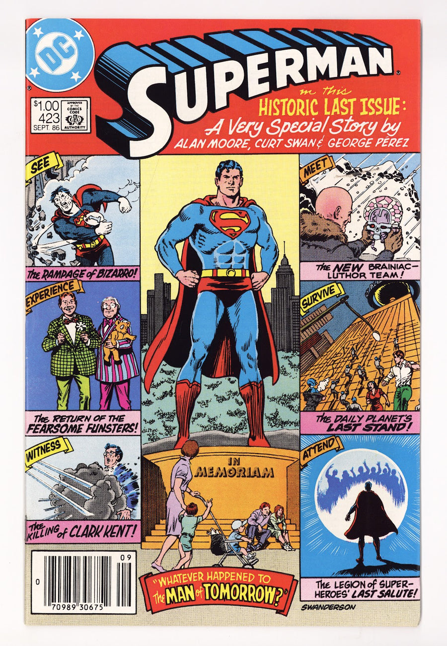 Superman Vol 1 423 VF/NM (9.0) (1986) Canadian Price Variant 