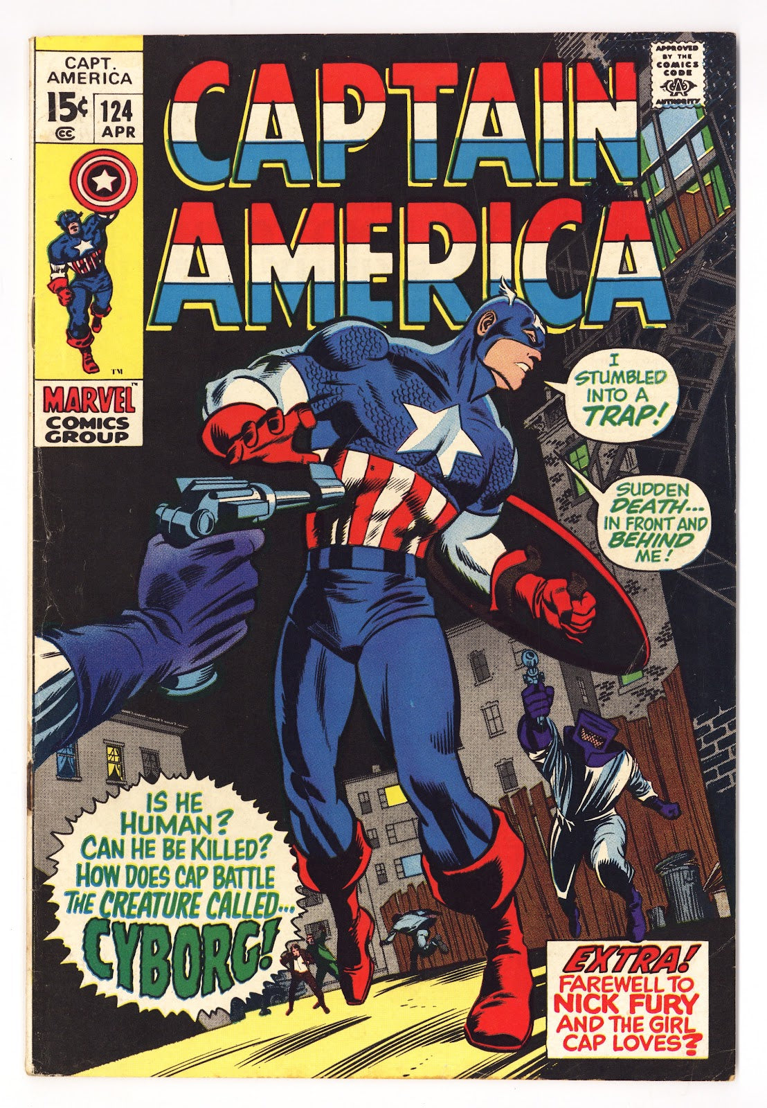 Captain America Vol 1 124 FN- (5.5) (1970) 