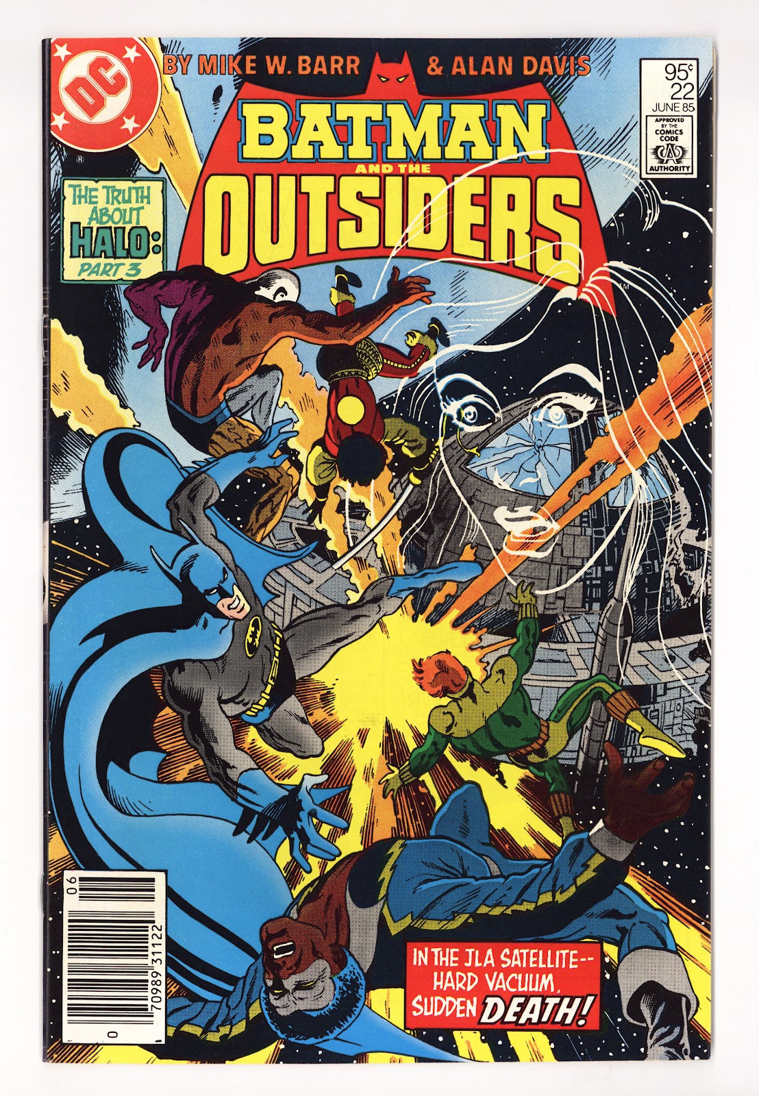 Batman and the Outsiders Vol 1 22 VF/NM (9.0) (1985) Canadian Price Variant 