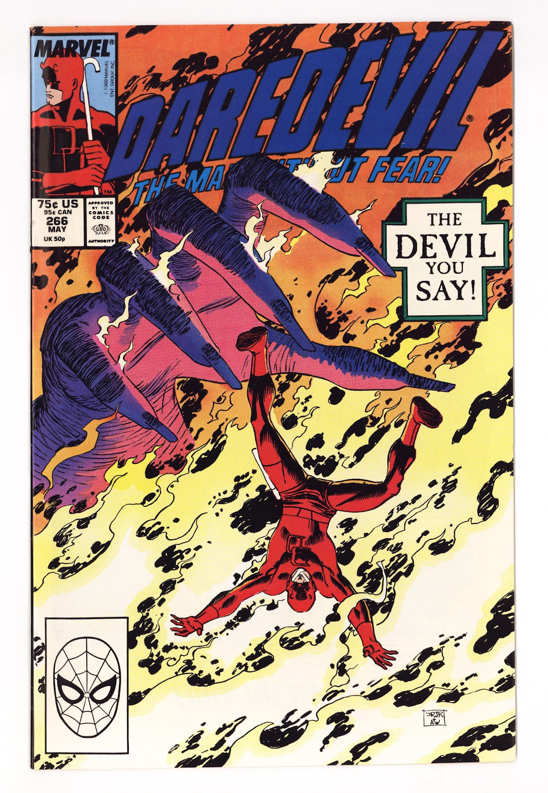 Daredevil Vol 1 266  Mid Grade   (1989)     