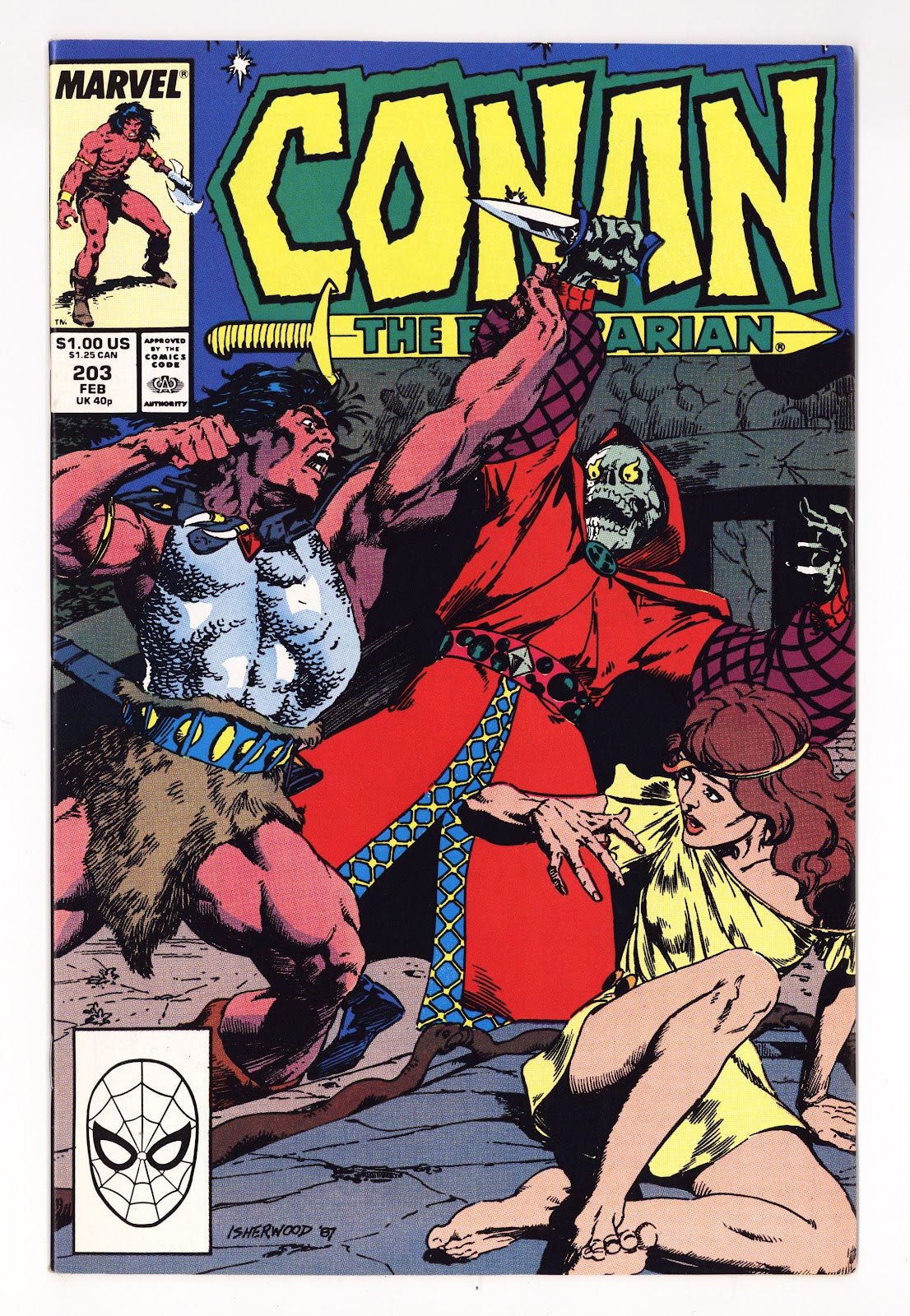 Conan the Barbarian Vol 1 203  High Grade   (1988)     