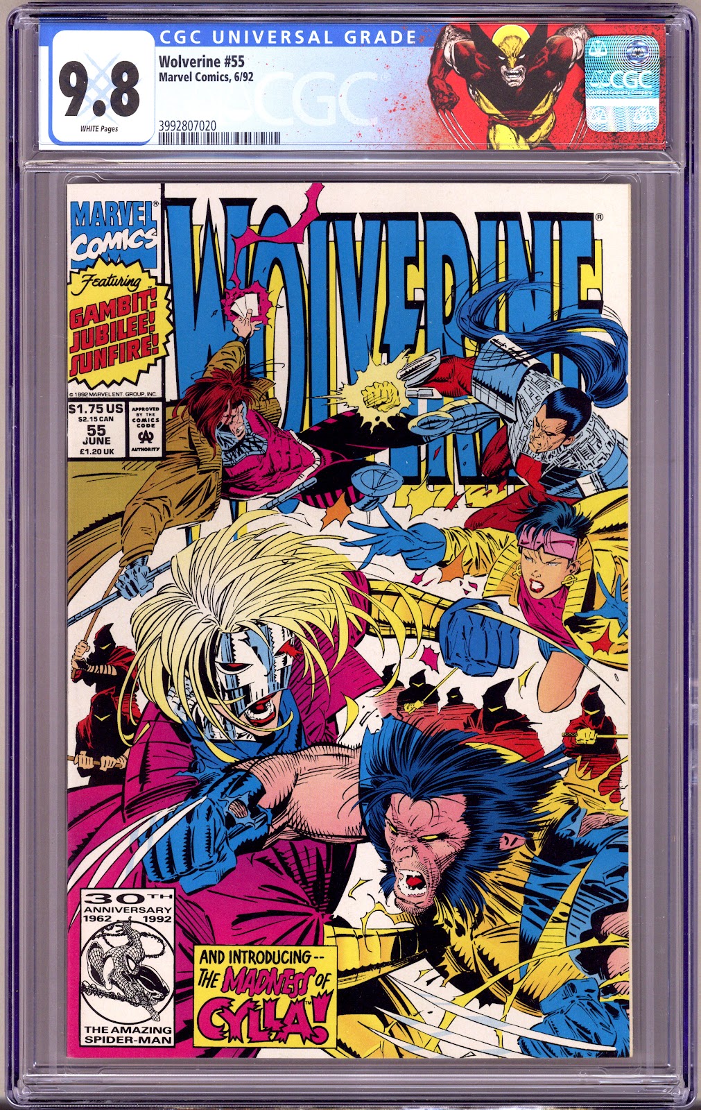 Wolverine Vol 2 55 CGC 9.8 (NM/M) (1992) 