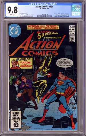 Action Comics Vol 1 521 CGC 9.8 (NM/M) (1981)