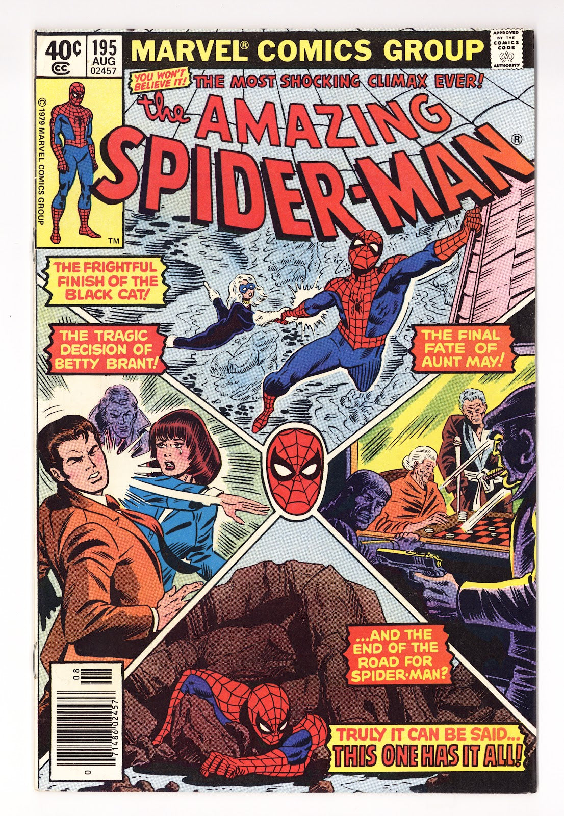 The Amazing Spider-Man Vol 1 195 FN (6.0) (1979) Newsstand 