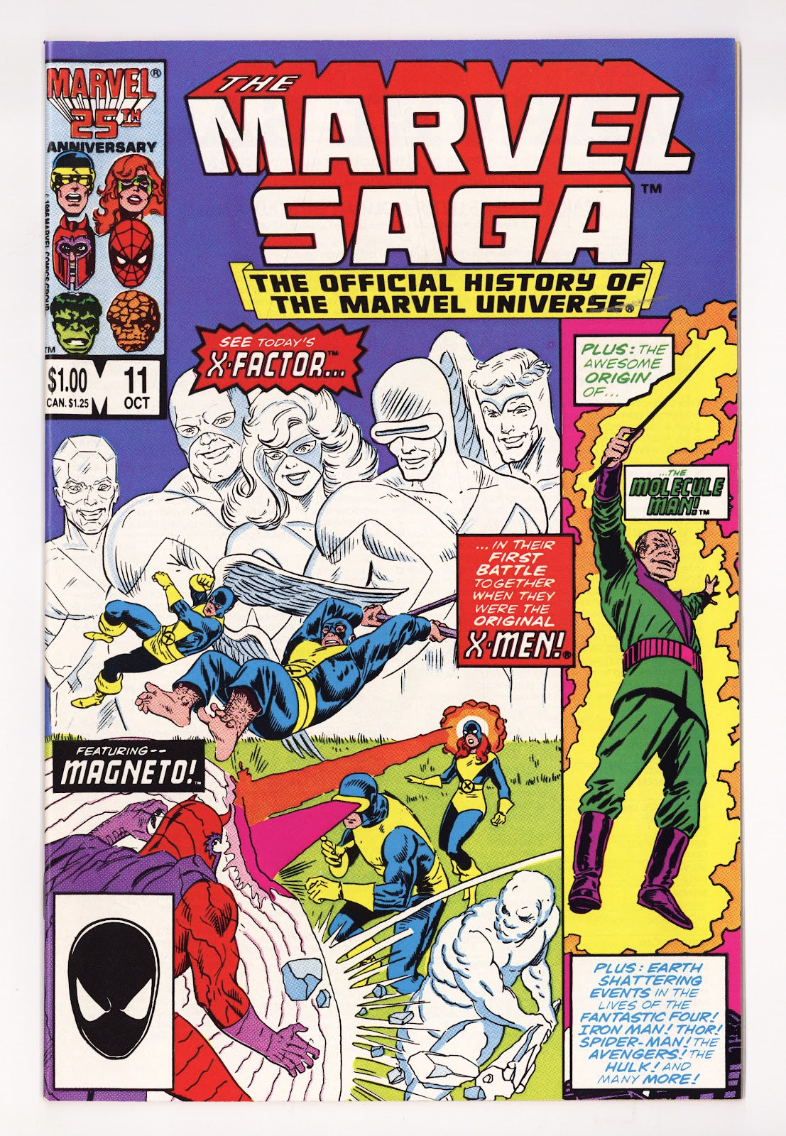 The Marvel Saga the Official History of the Marvel Universe 11 High Grade (1986) Direct 