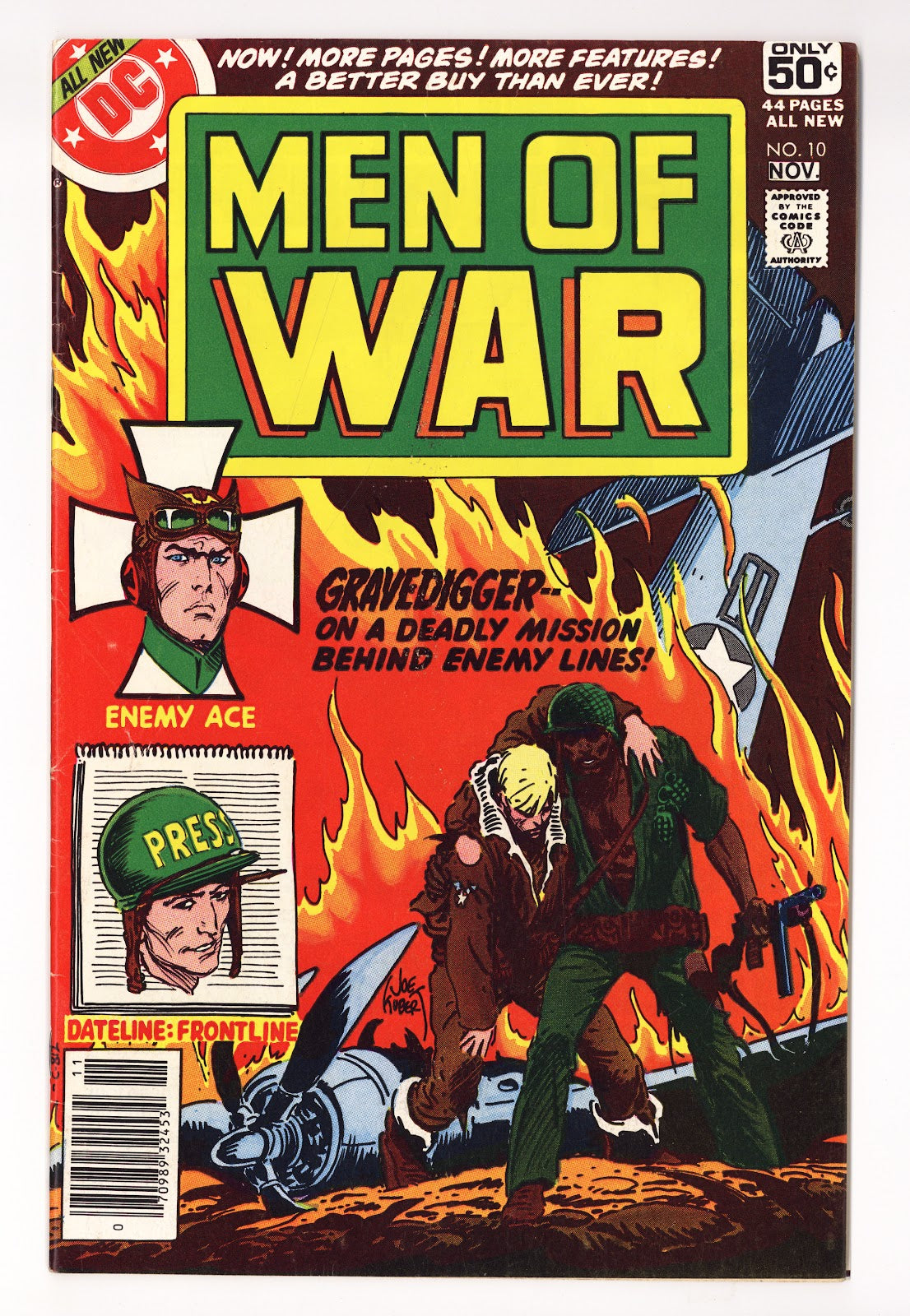 Men of War Vol 1 10  Mid Grade   (1978)     