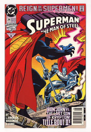 Superman: The Man of Steel   24  High Grade   (1993)   Newsstand