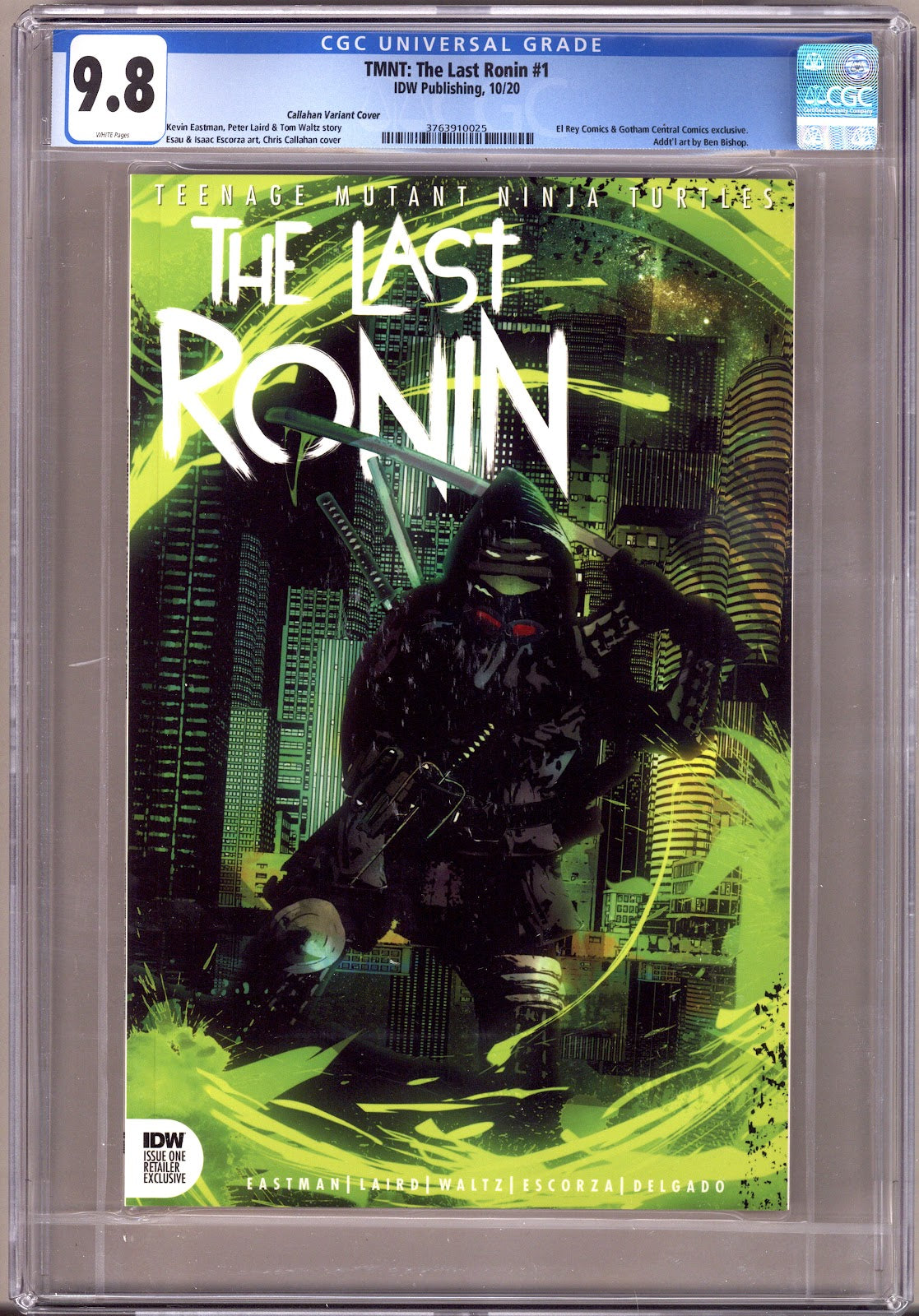TMNT: The Last Ronin   1 CGC 9.8 (NM/M)   (2020) Callahan   Variant