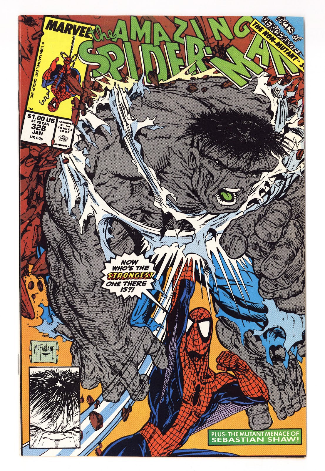 The Amazing Spider-Man Vol 1 328  NM- (9.2)   (1990)