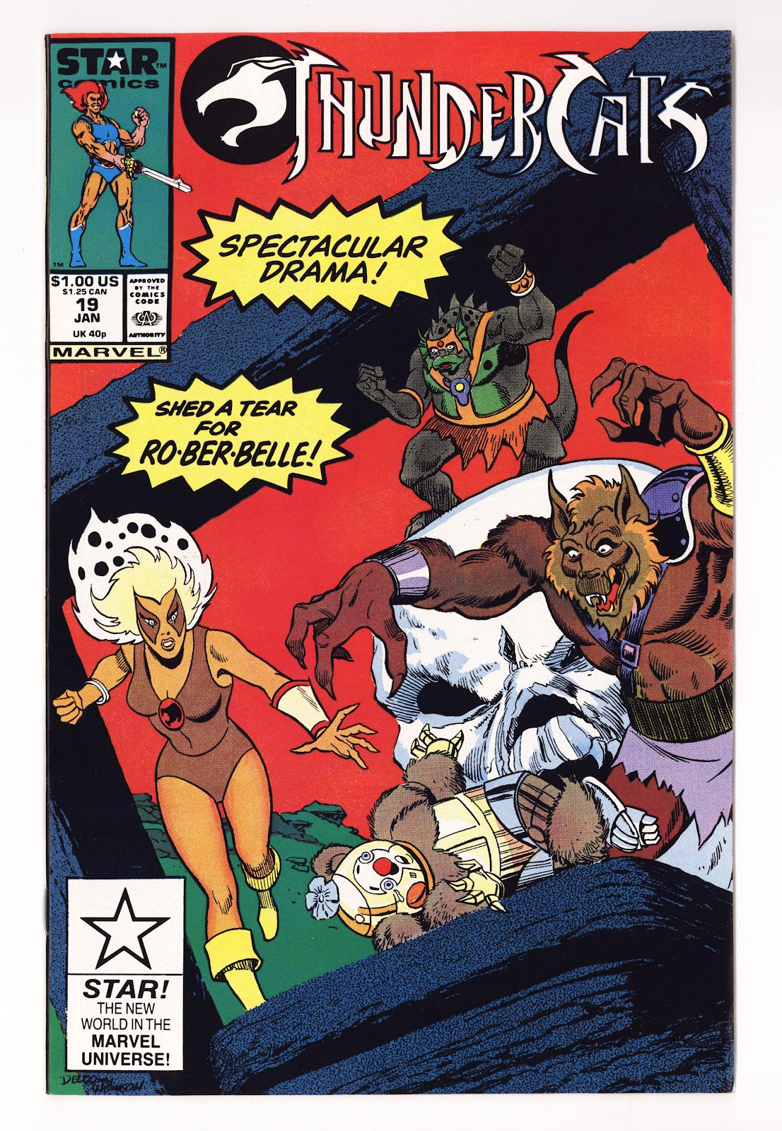 Thundercats Vol 1 19  NM- (9.2)   (1988)     