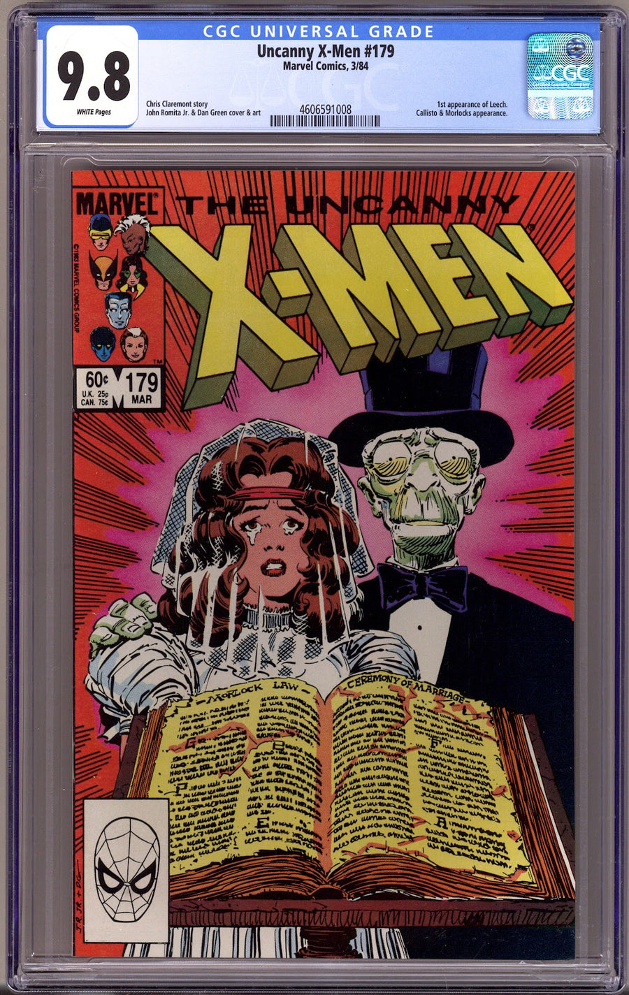The Uncanny X-Men Vol 1 179 CGC 9.8 (NM/M)   (1984)