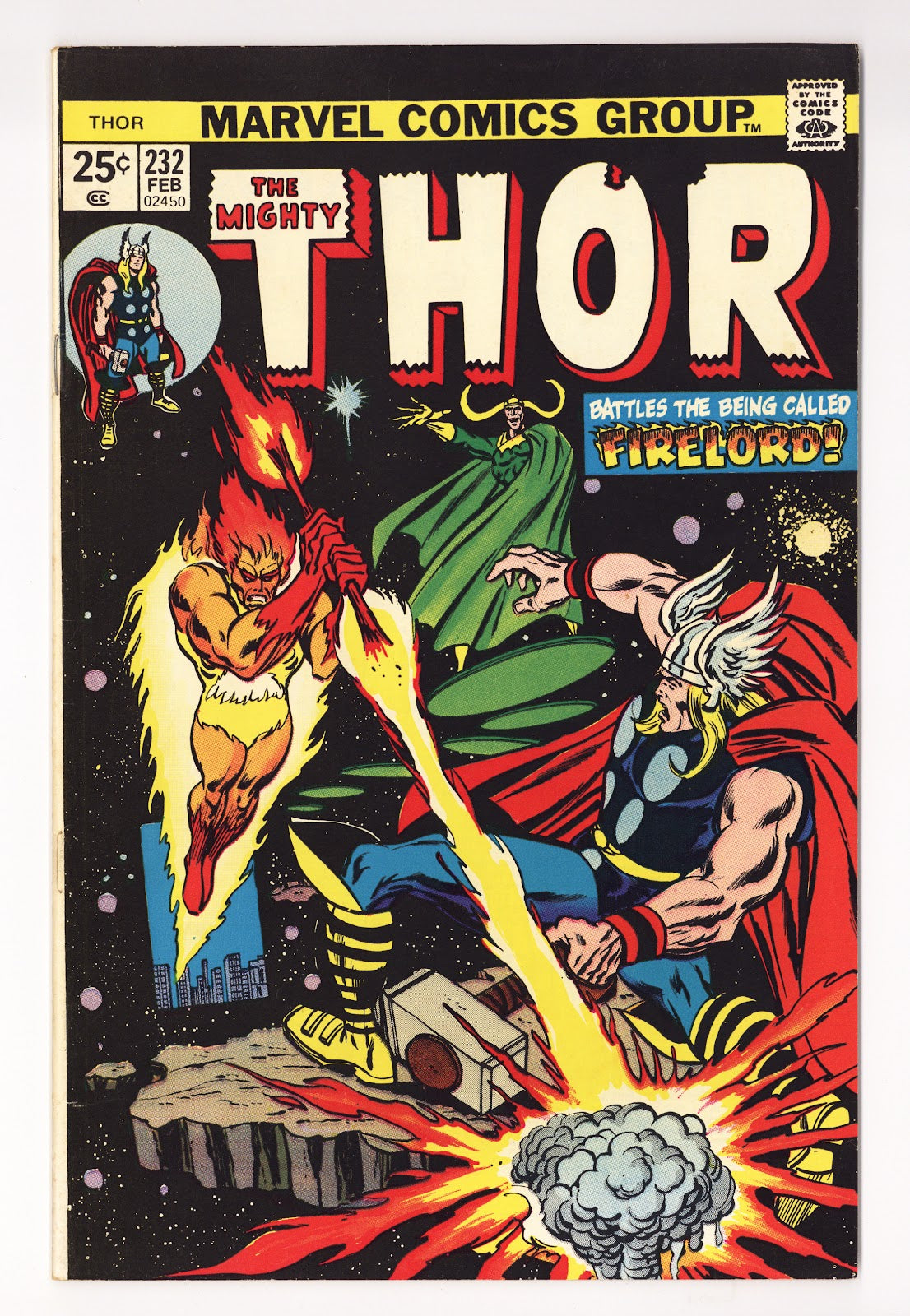 Thor Vol 1 232  Mid Grade   (1975)     