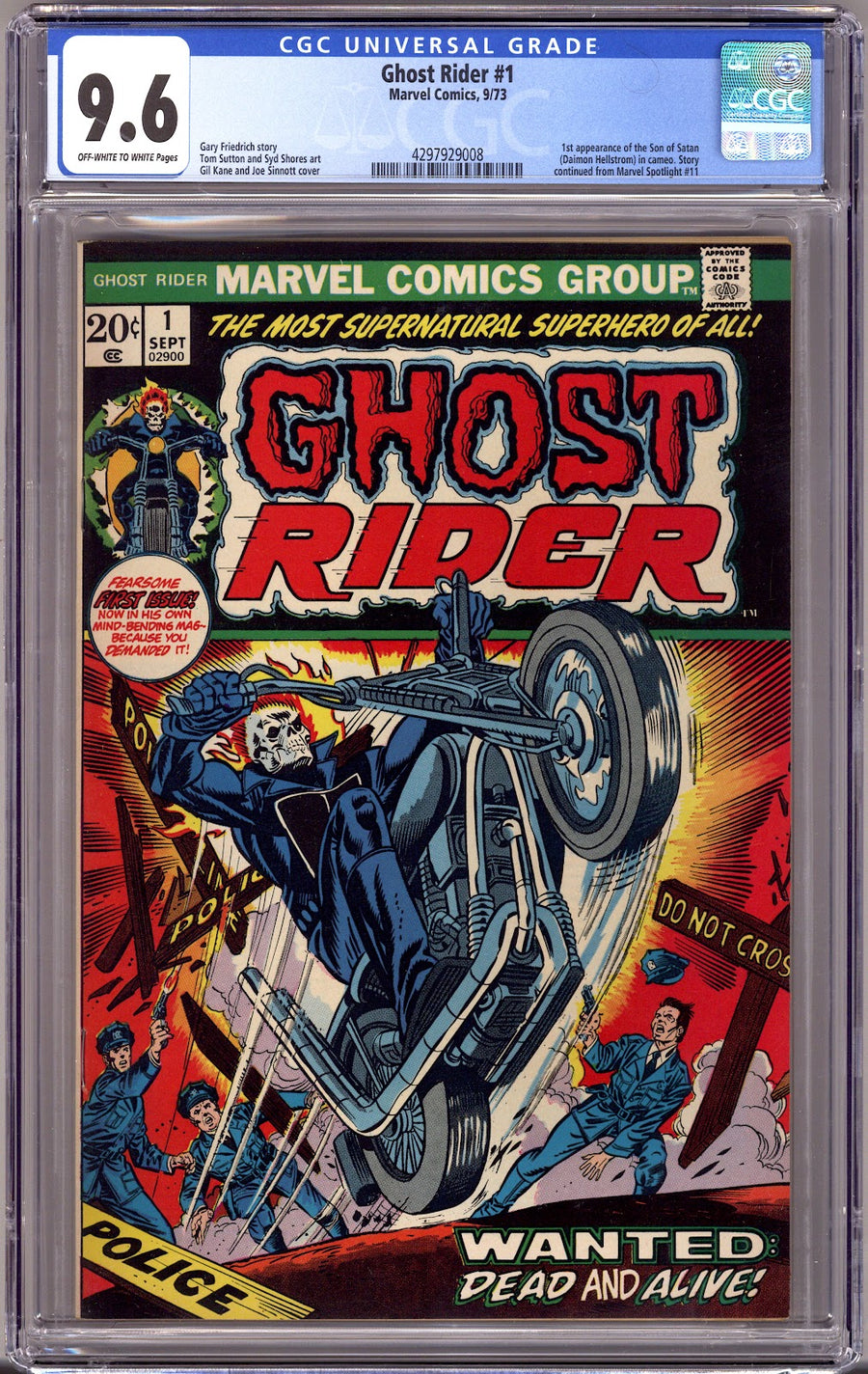 Ghost Rider Vol 1 1 CGC 9.6 (NM+)   (1973)