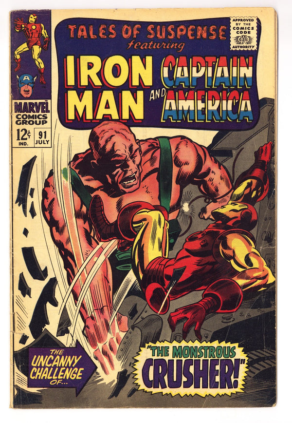 Tales of Suspense Vol 1 91  VG+ (4.5)   (1967)
