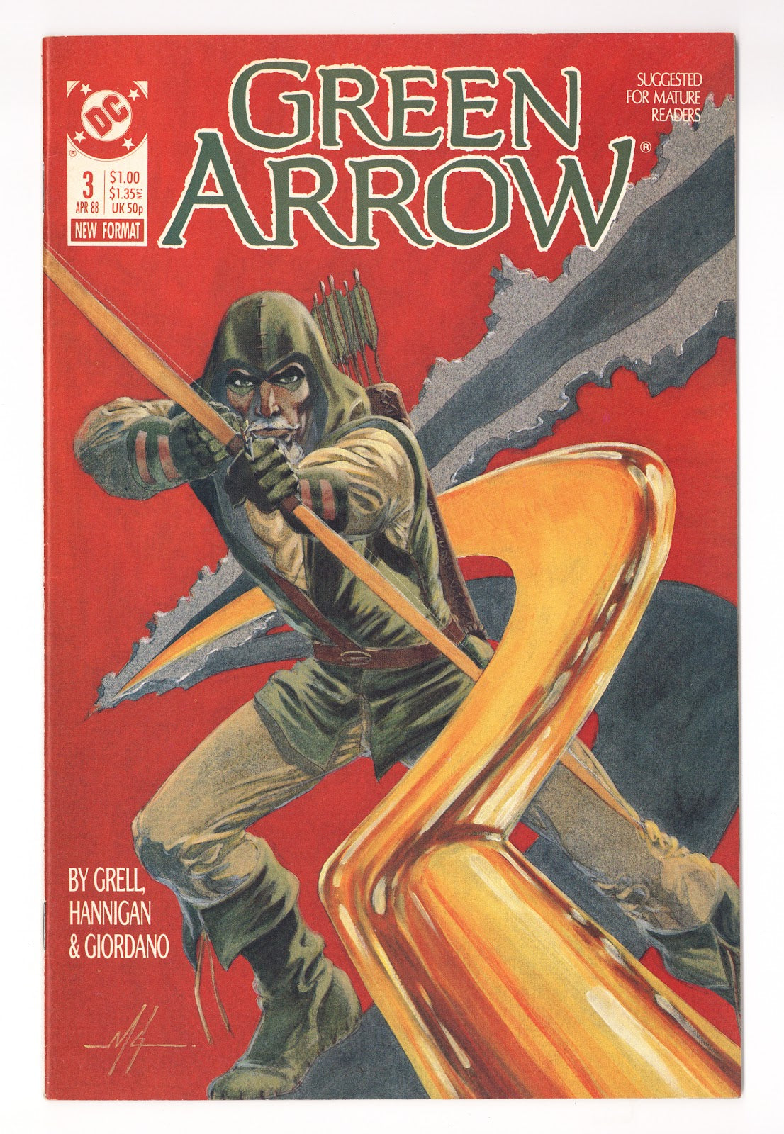 Green Arrow Vol 2 3  High Grade   (1988)