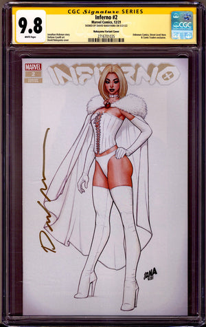 Inferno Vol 2 2 CGC 9.8 (NM/M) (2021) Nakayama Exclusive Variant Signed x1 Cover David Nakayama