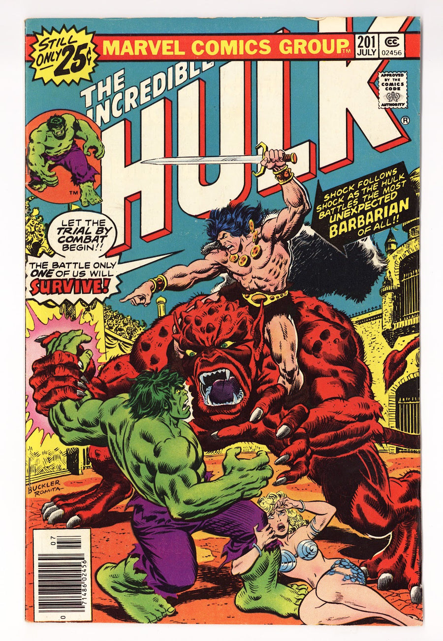 The Incredible Hulk Vol 1 201  Mid Grade   (1976)   25¢  