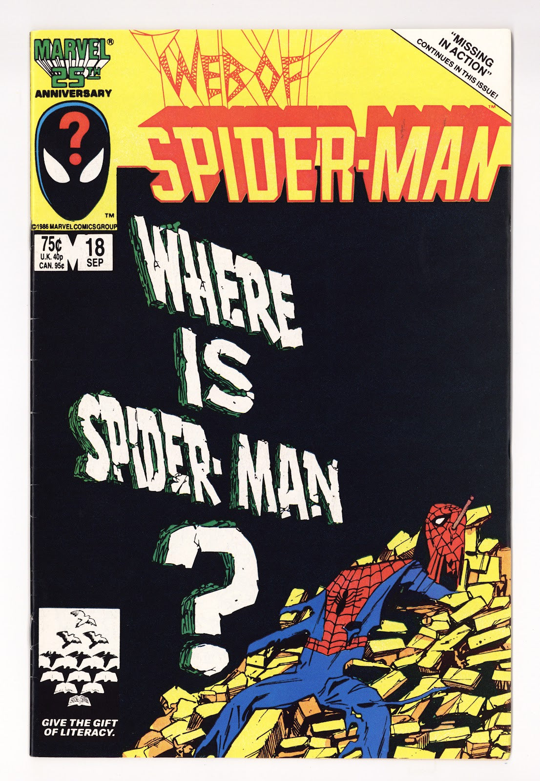Web of Spider-Man Vol 1 18 FN/VF (7.0) (1986) 