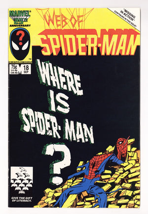 Web of Spider-Man Vol 1 18 FN/VF (7.0) (1986)