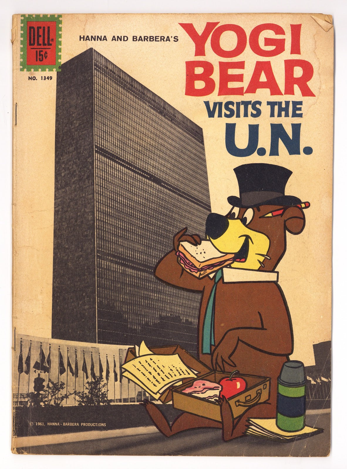 Four Color Vol 2 1349 GD/VG (3.0) Yogi Bear Visits the U.N. (1961) 