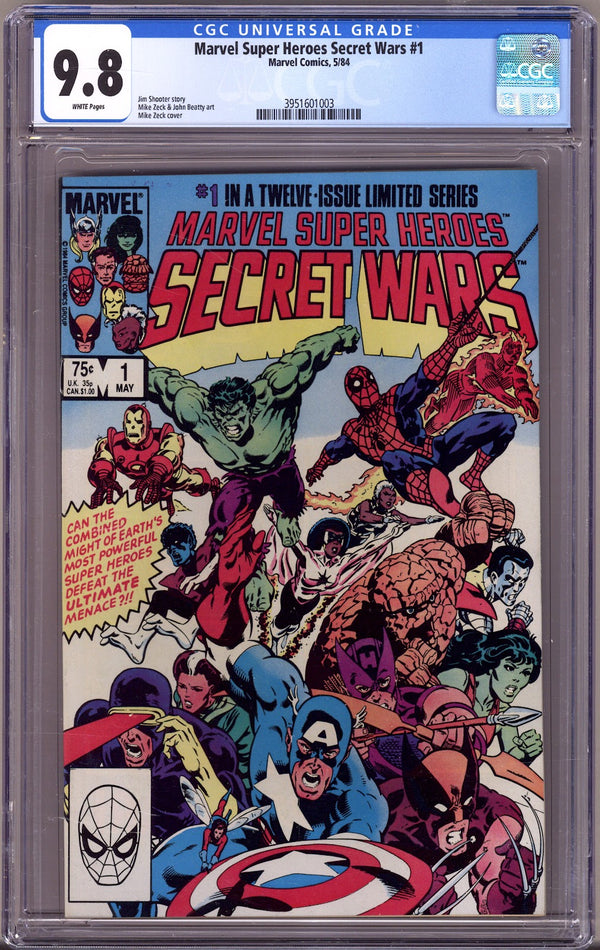 Marvel Super-Heroes Secret Wars 1 CGC 9.8 (NM/M) (1984)
