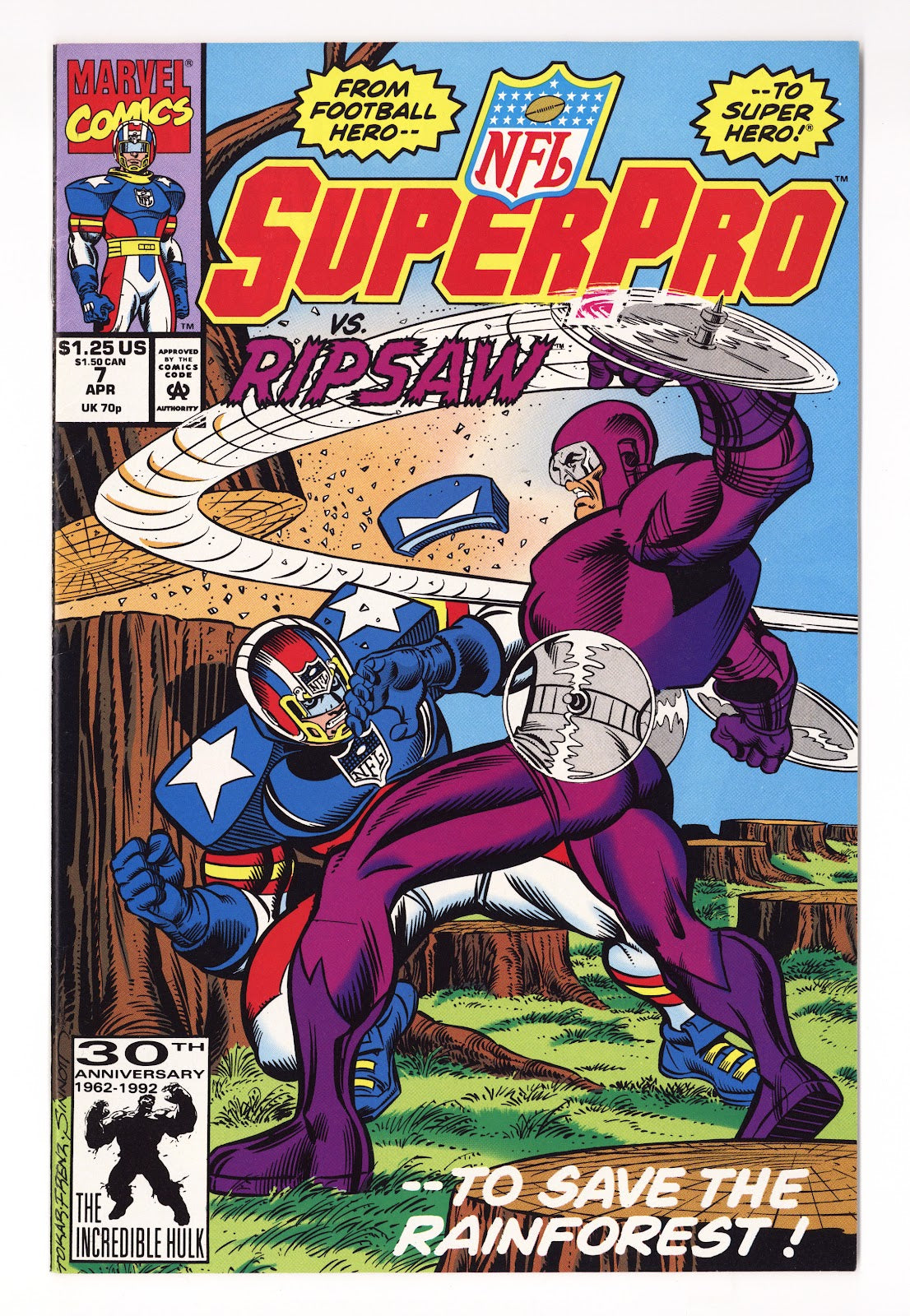 NFL Superpro   7  Mid Grade   (1992)     