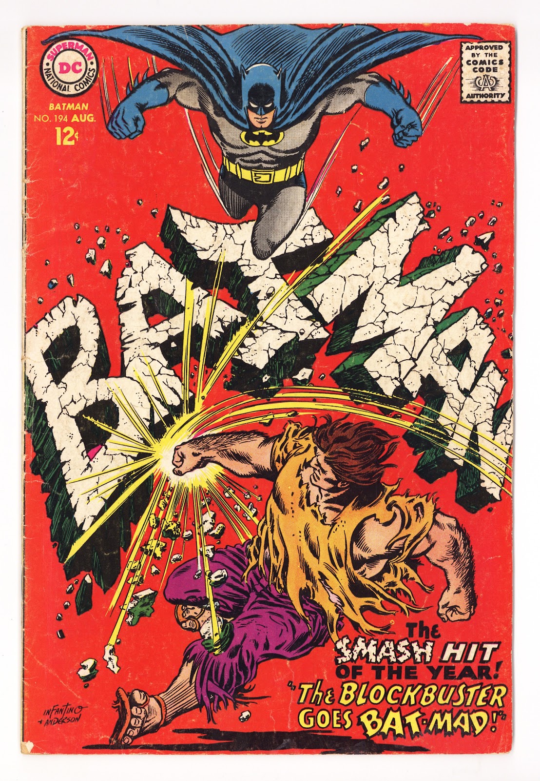 Batman Vol 1 194 VG- (3.5) (1967) 