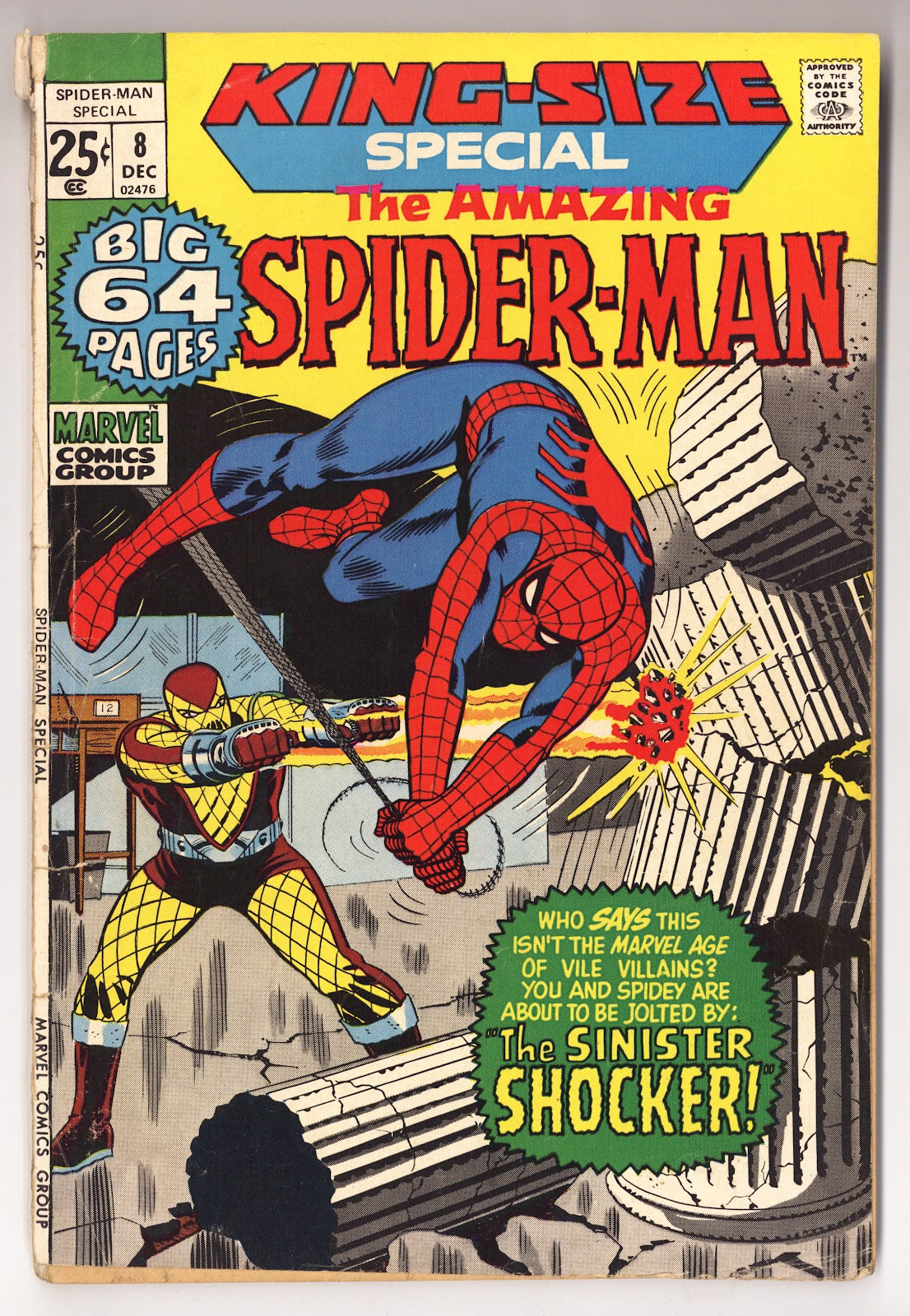 The Amazing Spider-Man Annual Vol 1 8  PR (0.5) Cover Detached  (1971)