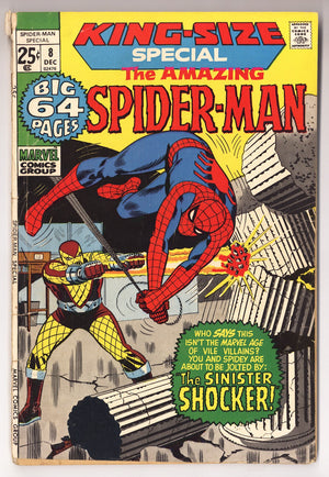 The Amazing Spider-Man Annual Vol 1 8  PR (0.5) Cover Detached  (1971)