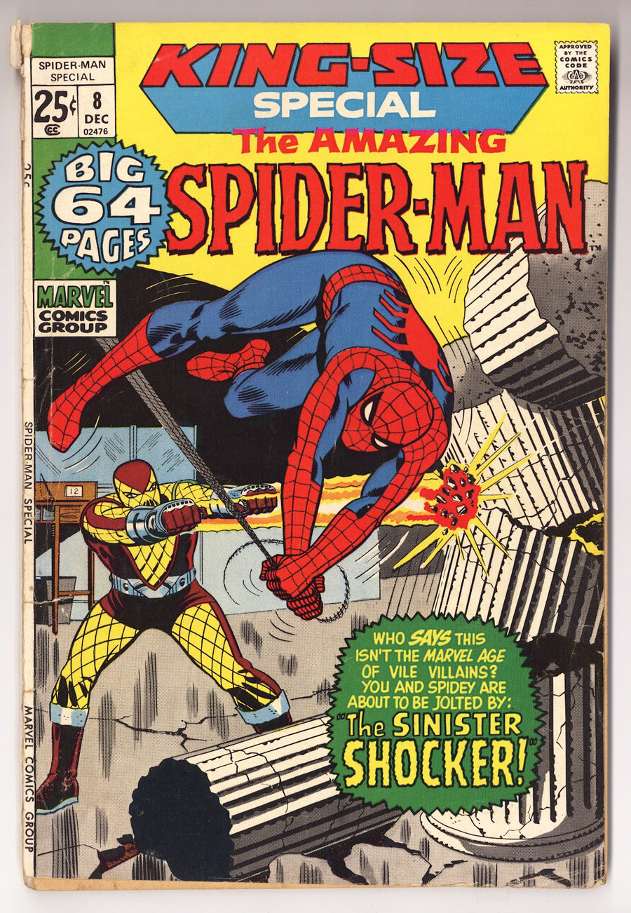 The Amazing Spider-Man Annual Vol 1 8  PR (0.5) Cover Detached  (1971)