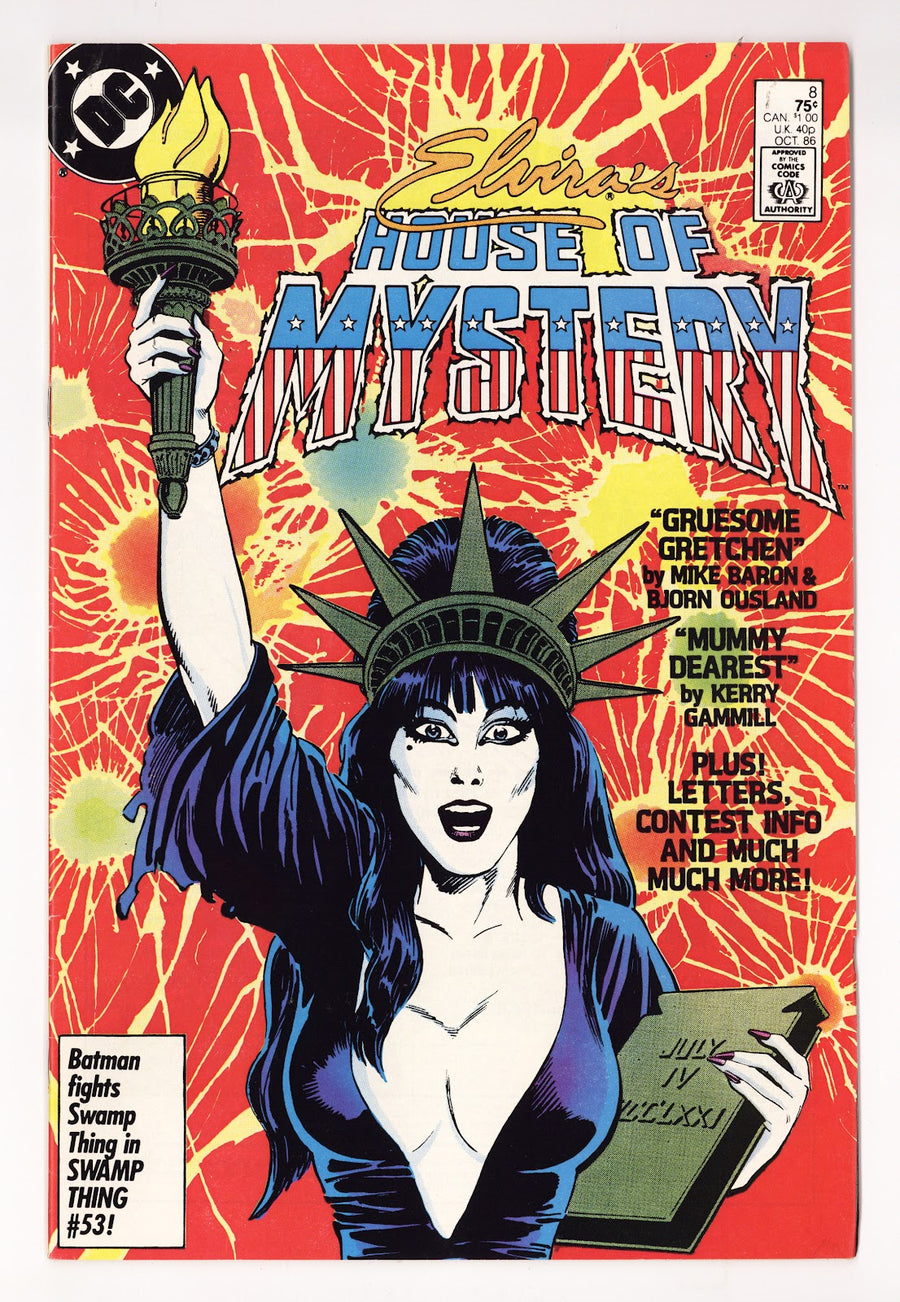 Elvira's House of Mystery   8  Mid Grade   (1986)     
