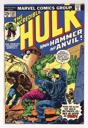 The Incredible Hulk Vol 1 182 FN/VF (7.0) (1974)