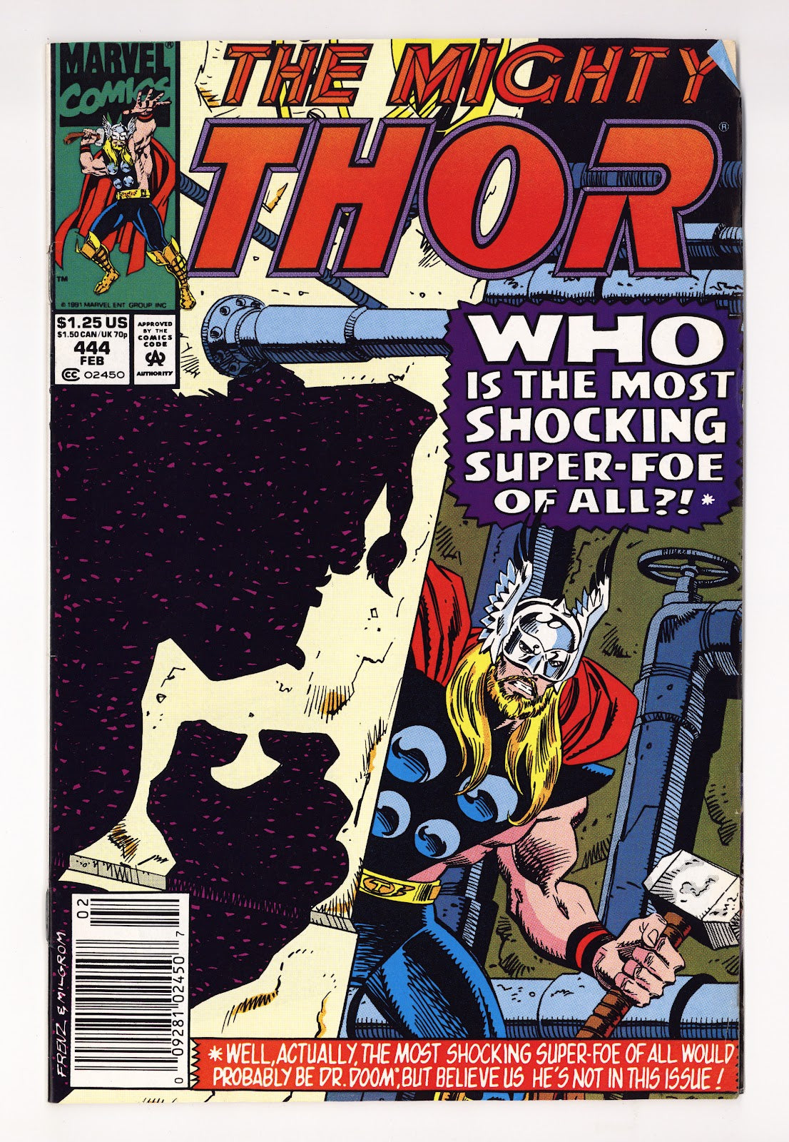 Thor Vol 1 444  Mid Grade   (1992)   Newsstand
