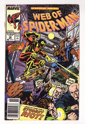 Web of Spider-Man Vol 1 56  Mid Grade   (1989)   Newsstand
