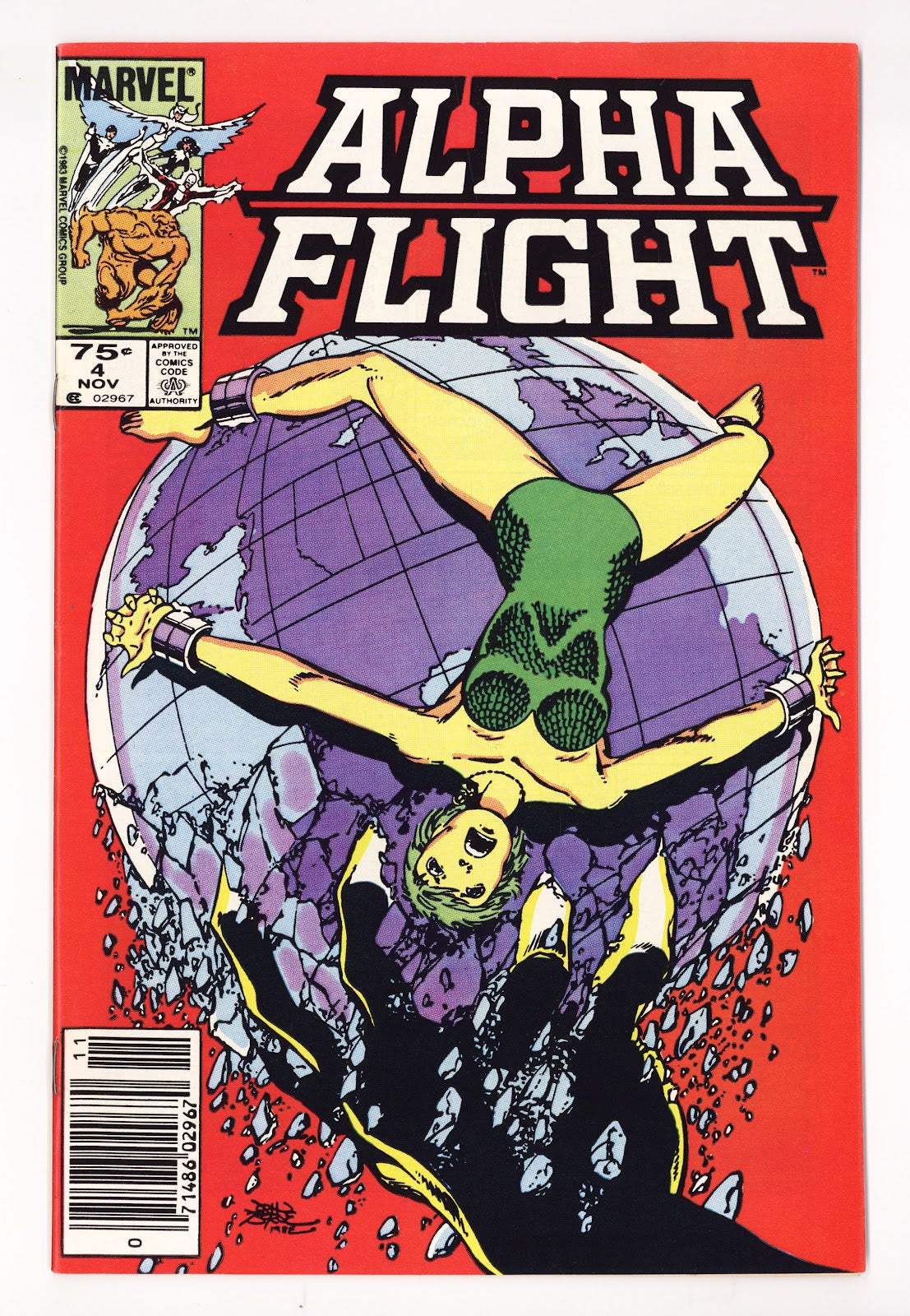 Alpha Flight Vol 1 4 VF+ (8.5) (1983) Canadian Price Variant 