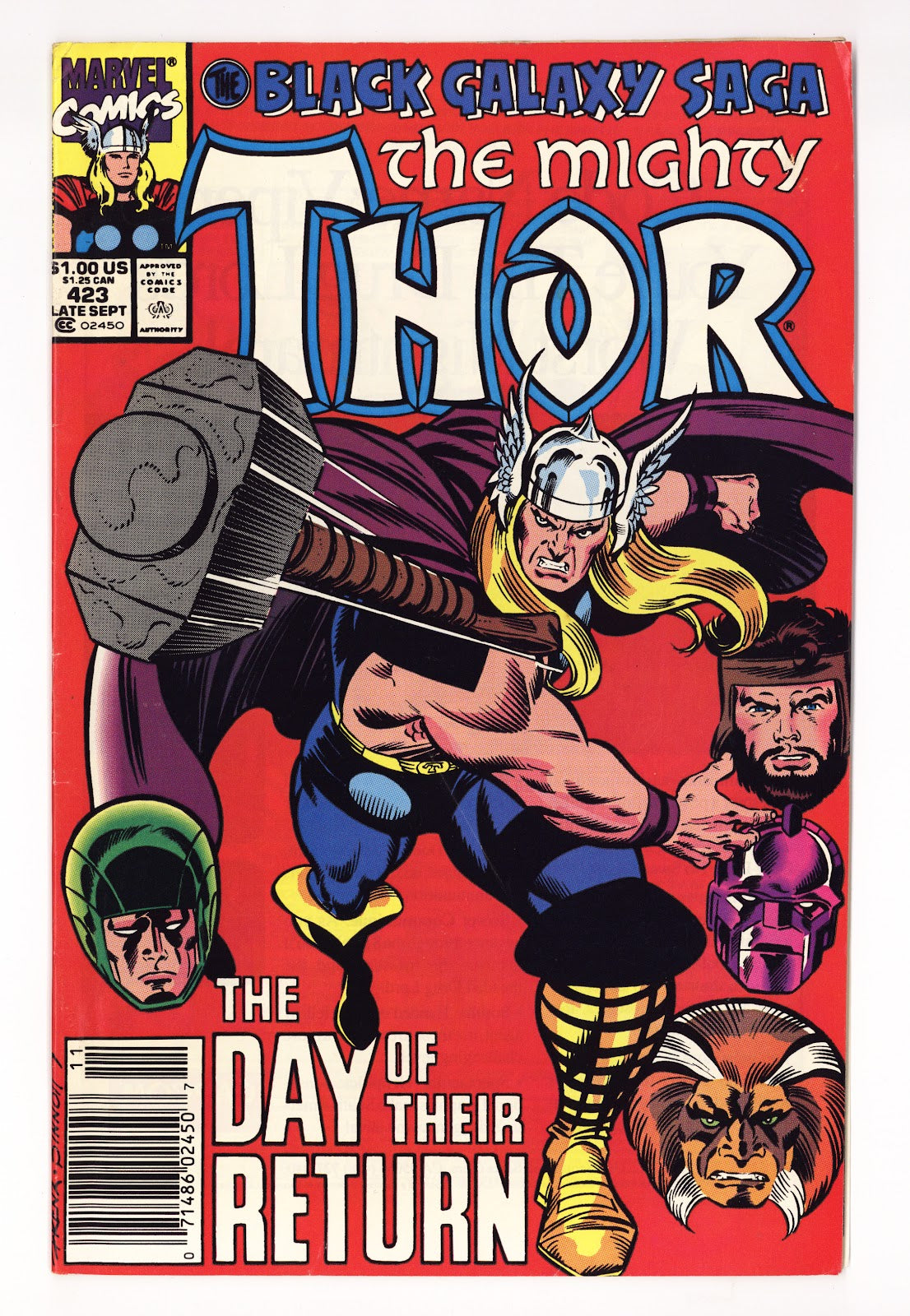 Thor Vol 1 423  Mid Grade   (1990)   Newsstand