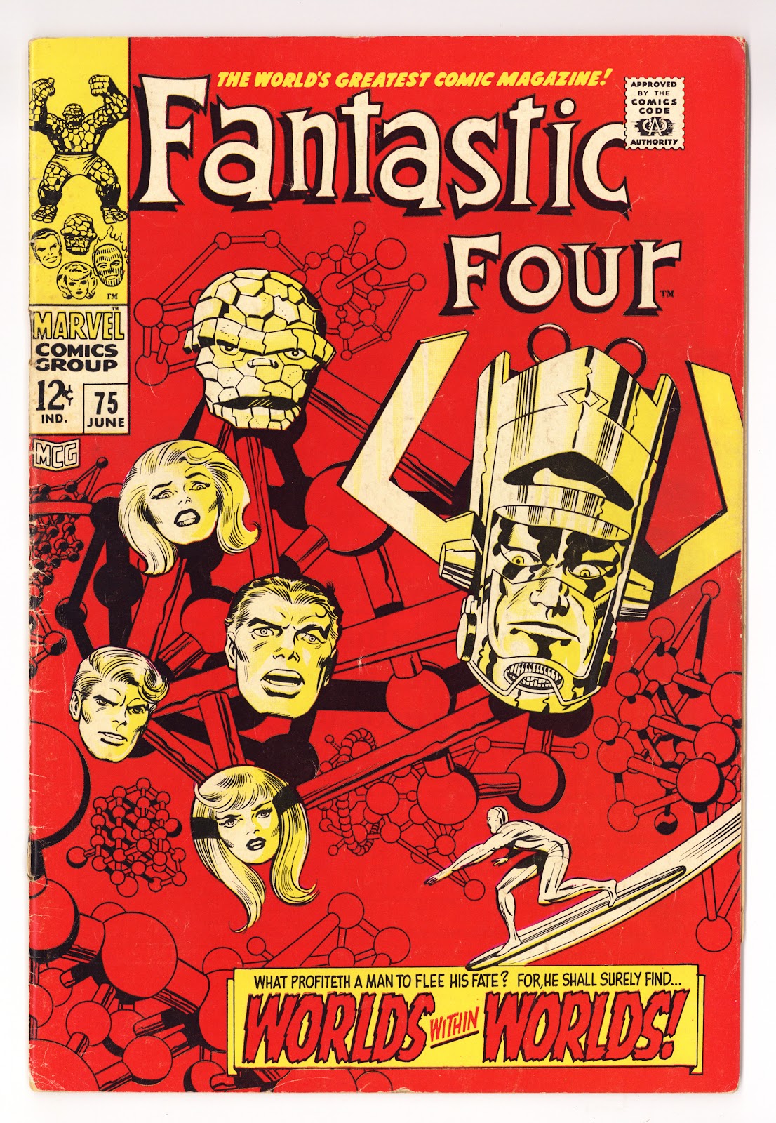 Fantastic Four Vol 1 75  VG (4.0) Centerfold Detached  (1968)     