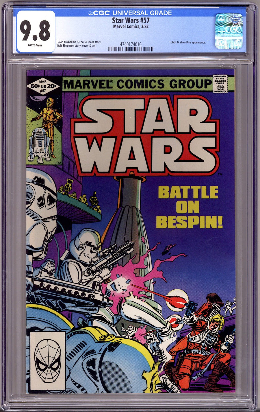 Star Wars Vol 1 57 CGC 9.8 (NM/M)   (1982)